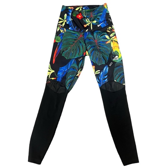 Nike Women's Power Active Sport HighWaist Training Hiking Floral Pants - Picture 4 of 9